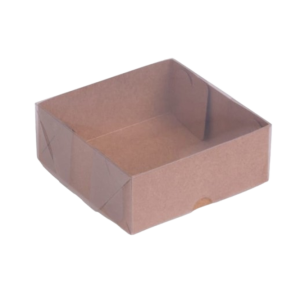 CAIXA DE ACETATO C/T TRANSPARENTE 10X10X4 QUAD KRAFT -  C/10 UNIDADES