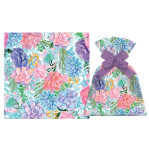 SACO PRESENTE METALIZADO 25X35 C/100 UNIDADES